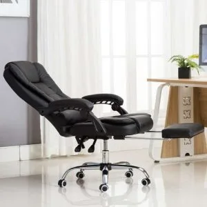 Kursi Kantor Back Swing with Leg Support Black