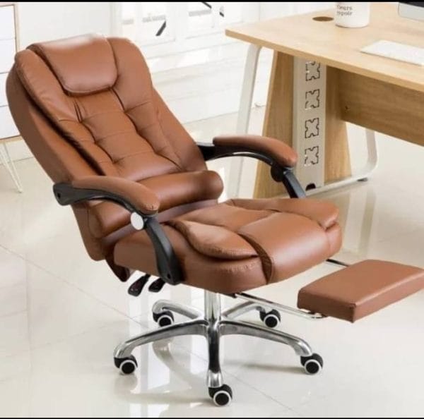 Kursi Kantor Back Swing with leg support Brown