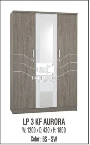 Lemari Pakaian LP3 KF AURORA BW - SW