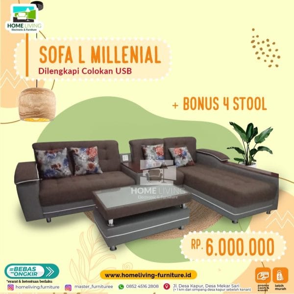 Sofa L Milenial