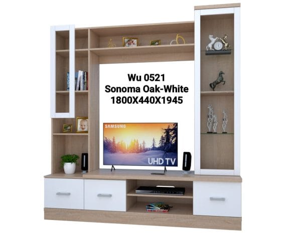 Rak TV WU 0521 Sonoma Oak White