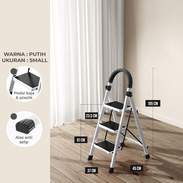 Tangga Lipat Portable HD025SML-White
