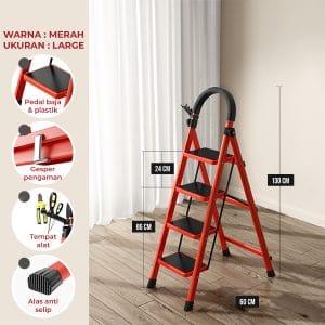 Tangga Lipat Portable HD025LRG-Red