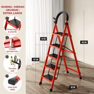 Tangga Lipat Portable HD025 XLRG RED