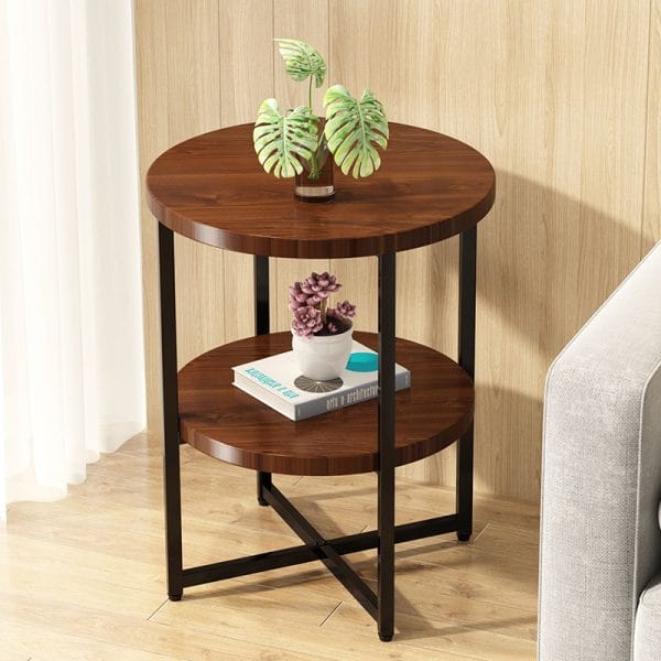 Meja Tamu dan Meja Kopi Minimalis HD030 Darkbrown