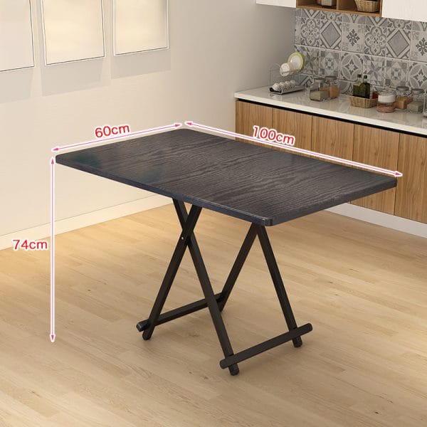 Meja Makan Lipat HD032 Black