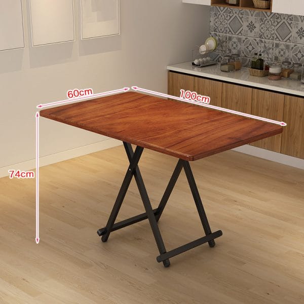 Meja Makan Lipat HD032 Darkbrown