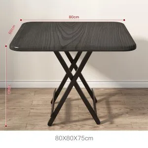 Meja Makan Lipat HD033 Black