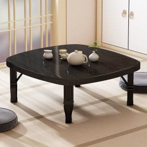 Meja Teh Jepang Lesehan - Meja Lipat HD036 Black
