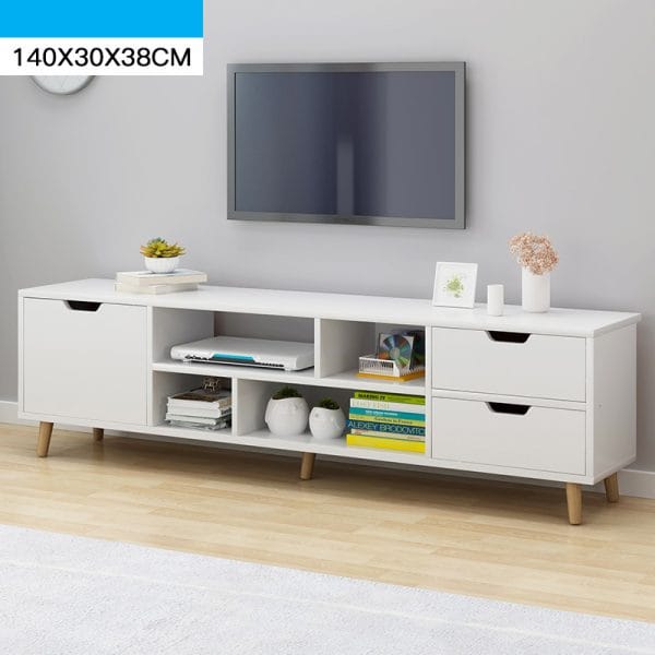 Meja TV Minimalis HD041-LRG-3LACI-White