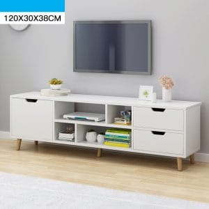 Meja TV Minimalis HD041-SML-3Laci-White