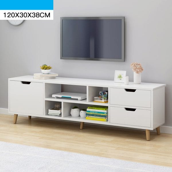 Meja TV Minimalis HD041-SML-3Laci-White