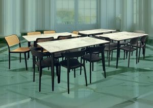 Meja makan granit minimalis elegan di ruang makan. Desain modern meja makan granit hitam. Permukaan granit putih di meja makan minimalis. Detail kaki meja makan granit yang kokoh. Meja makan granit minimalis dengan kursi industrial. Ruang makan minimalis dengan meja granit elegan. Permukaan granit tahan lama pada meja makan. Dekorasi ruang makan dengan meja makan granit. Meja makan granit putih yang modern dan elegan. Homeliving Pontianak, tempat terbaik untuk meja makan granit.
