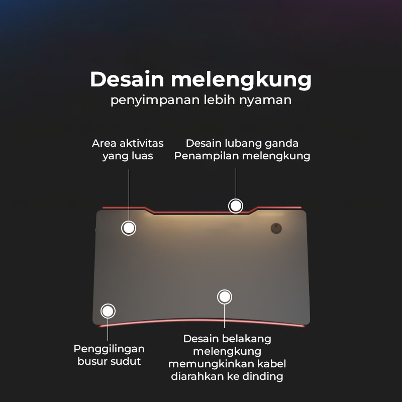 HD008 Grey Meja Komputer Minimalis 120×60×75 – Meja Kerja Modern Multifungsi dengan Rangka Besi Kokoh - Image 5