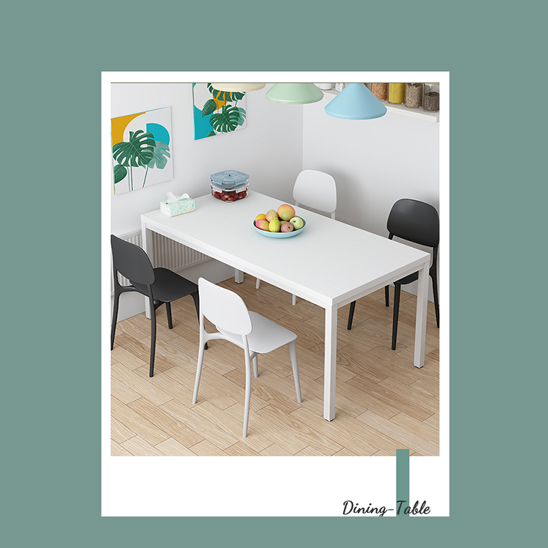 HD011 Meja Makan Minimalis Modern – MDF + Rangka Baja, Ukuran 120×60×75cm | Desain Kokoh & Serbaguna - Image 3
