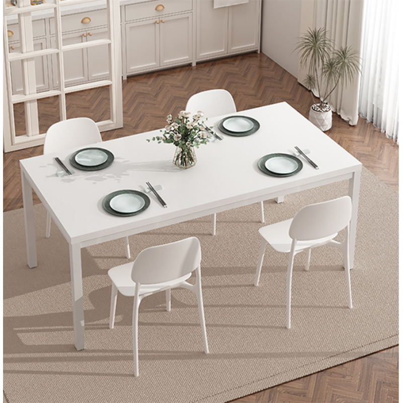 HD011 Meja Makan Minimalis Modern – MDF + Rangka Baja, Ukuran 120×60×75cm | Desain Kokoh & Serbaguna - Image 7