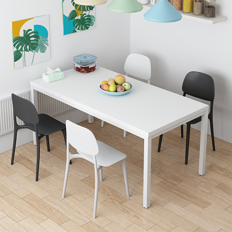 HD011 Meja Makan Minimalis Modern – MDF + Rangka Baja, Ukuran 120×60×75cm | Desain Kokoh & Serbaguna - Image 8