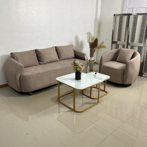 Sofa 3–1 minimalis modern warna beige Homeliving