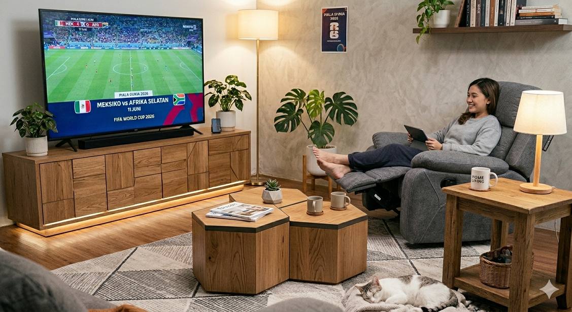 Coffee Table Modular Edge Credenza TV dari HomeLiving Coffee Table Modular Edge Credenza TV dari HomeLiving